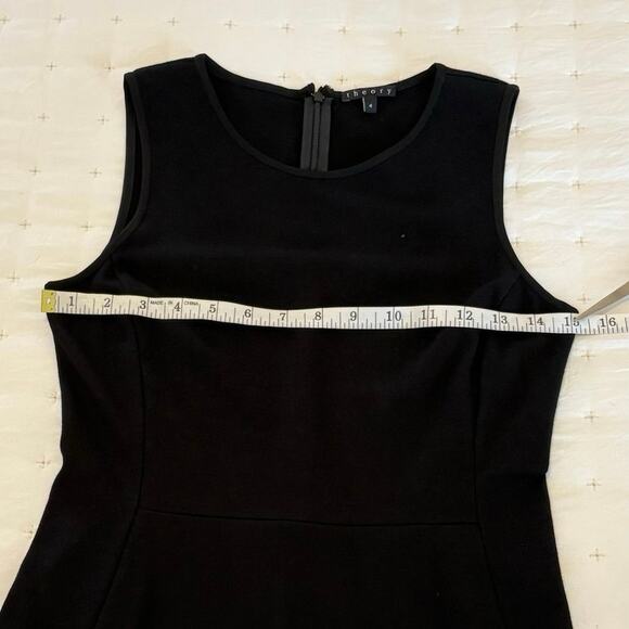Theory Ponte Knit Essential Fit & Flare Dress Women's 4 | Black | EUC - Picture 10 of 10